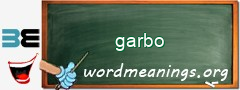 WordMeaning blackboard for garbo